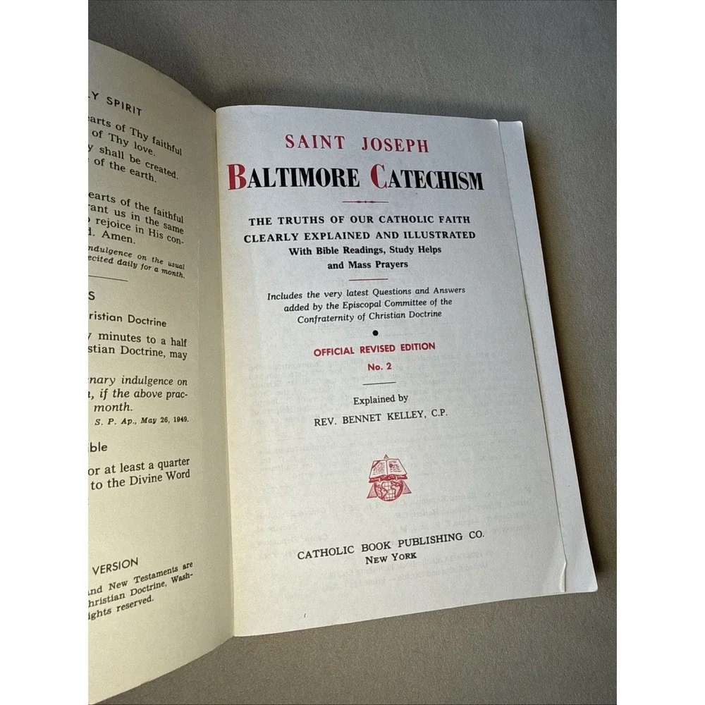 New‎ Saint Joseph Baltimore Catechism No 2 Father Bennet Revised Good Religion